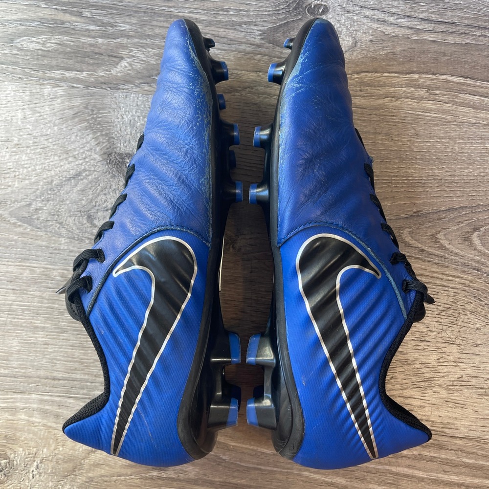 Nike Tiempo Legend 7 Academy FG Blue Black Soccer Cleats AH7242-400 Mens 9.5
